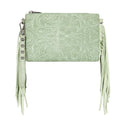 Montana West Western Purse for Women Crossbody Bag Wristlet Clutch Purse - color: A3 Light Green