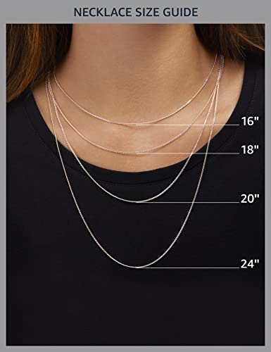 Amazon Essentials Sterling Silver Diamond Cut Rope Chain Necklace - color: Silver, size: 16"