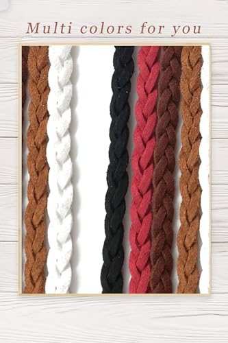 TeeYee Waist Belt Woven Knitted Rope/Chain PU leather 3 Pieces Tassel Rope Skinny Belt - color: 066redyellowblue