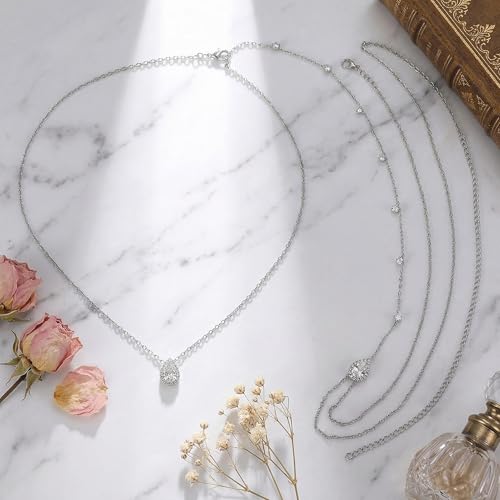 Women's Backdrop Necklace Elegant Bride Body Chain For Women Dainty Back Jewelry Backless Dress Or Wedding Gown Adjustable Women Accessory