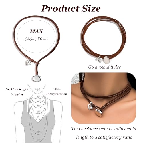 HUASAI Choker Necklace for Women Boho Necklaces Country Concert Outfits for Women Layered Western Choker Necklace Boho Cowgirl Jewelry Accessories Dress - color: C:Heart Boho Choker Necklace