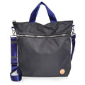 shortyLOVE Wonder Crossbody Messenger Bag - Womens Stylish Nylon Travel Handbag with 55" Adjustable Removable Strap - color: Charcoal