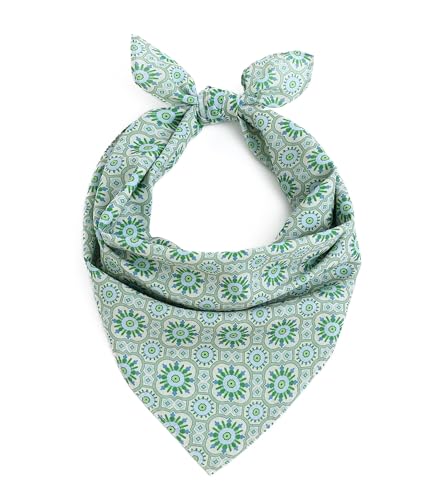 21"x21" Soft Cotton Bandana for Men and Women Unisex Head Wrap Scarf Headband Face Mask for Outdoor - color: Qm-geomoss