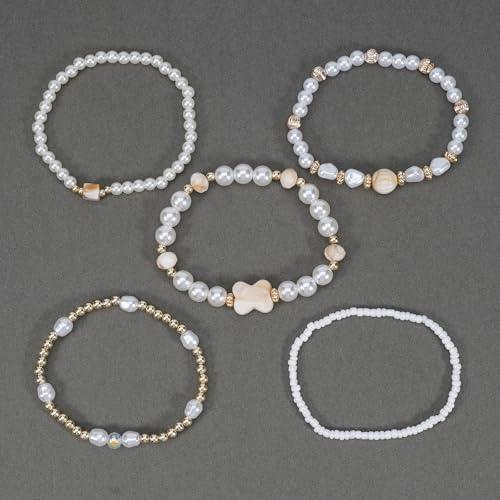 Bohemia Bracelets for Women Vintage Stackable Beads Bracelets Charm Stretch Beach Jewelry - color: Color 35