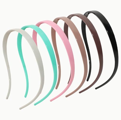 6 Pack Glasses Headbands for Women, Hairband Designed for Eyewear, Fashion Skinny Headbands-Polished - color: Polished - 6 Colors01