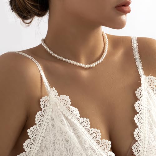 Rhinestone Back Chain Necklace for Women Bridal Wedding Sexy Rhinestone Backdrop Chain Waist Belly Chains Trendy Body Chains Jewelry - style: Pearl