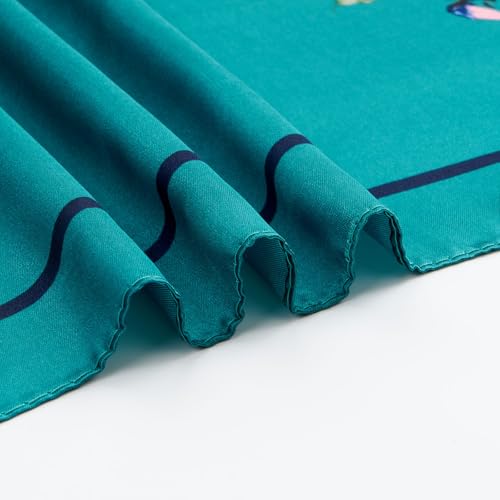 QIUTIMIY 35"x35" Like Silk Head Scarf for Women Satin Feel Large Square Scarf for Hair Wrapping and Sleeping Fashion Bandana - color: (90cm)square Scarf 12