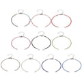 Adjustable Slider Bracelets Colorful Half Finished Bracelets Adjustable Beaded Bracelets DIY Friendship Bracelets for Women Jewelry Making Gifts Supplies - color: Multicolors-Crystal