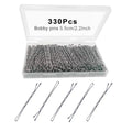330 Pcs 2.2 Inch Hair Bobby Pins Silver With Box, Silver Bobby Pins For Gray Hair, YINGFENG Reusable Non Slip Hair Pins, This Gray Hair Pins For Women, Girls And Kids - color: Silver(2.2Inch)