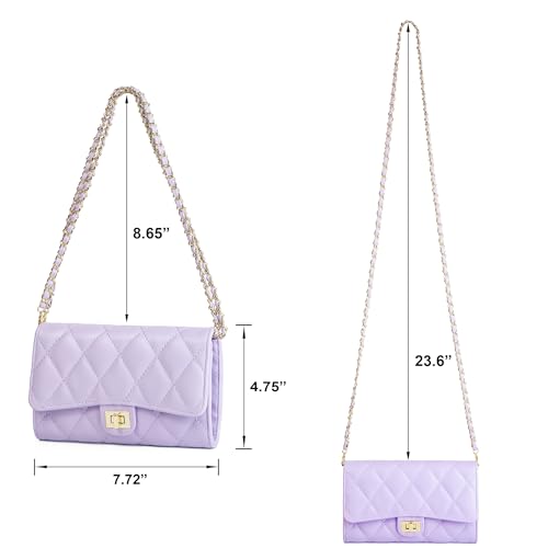 Small Cross Body Purses Sling Crossbody Bags for Women, Shoulder Bag Tote Purse Cross Body Bag Phone Bags - color: D Purple