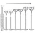 Uni-J Flat Back Stud Earrings for Women Hypoallergenic Surgical Stainless Steel Internal Thread Tragus Helix Cartilage Conch Nose Monroe Labret Medusa Piercing Jewelry /Be Equipped With Piercing Ball Grabber Tool(18G/20G - Gold/Silver/Black/Rose Gold) - c