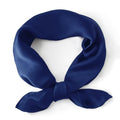 Ciormis 100% Mulberry Silk Scarf-Women's 21''/27''Square Silk Hair Head Scarf Neckerchief with Gift Packaged - color: 21''x 21''-style 19-navy