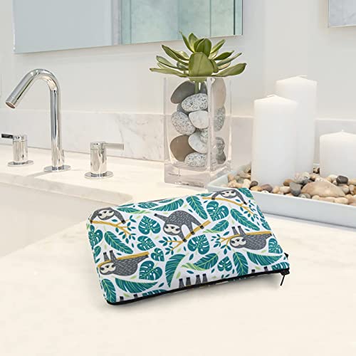 MAGEFY Small Makeup Bag Waterproof Cosmetic Bag Portable Travel Makeup Bags with Zipper Lightweight Makeup Pouch (1 pack, 0172 sloth gifts) - color: sloth