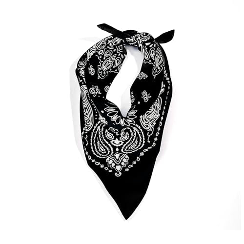 Rothco Trainmen Paisley Bandana - Standard - 22" X 22" - color: Black