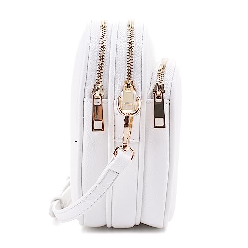 Mali+Lili, Josie Triple Zip Crossbody Bag - color: White