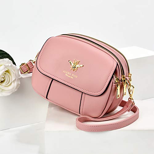 Small Crossbody Bags Shoulder Bag for Women Stylish Ladies Messenger Bags Purse and Handbags Wallet - color: 12-pink