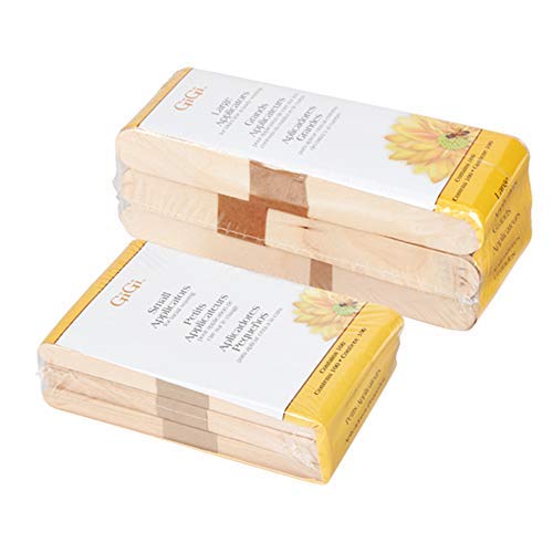GiGi Wax Sticks for Hair Removal – Large & Small Wax Applicator Sticks, Wooden Waxing Stick for Face, Eyebrow, & Body Waxing, 100 ct, Pack of 2 - color: Standard, size: 1 Count (Pack of 200)