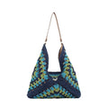 Straw Hobo Bag for Women 2026 Boho Woven Beach Purse Large Summer Straw Tote with Lining Black Raffia Shoulder Bag | straw material - color: Blue