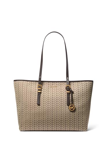 Michael Kors Quinn Large Tote - color: Antique Gold-tone Hardware/Natural