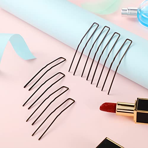 Waydress 36 Pieces U Shaped Hair Pins for Buns Bobby Pins for Women Thick Long Curly Hair Metal U Pin French Hairpin for Updo Bun Bobby Hairpins for Lady (3 Inches, Brown) - color: Brown, size: 3 Inch