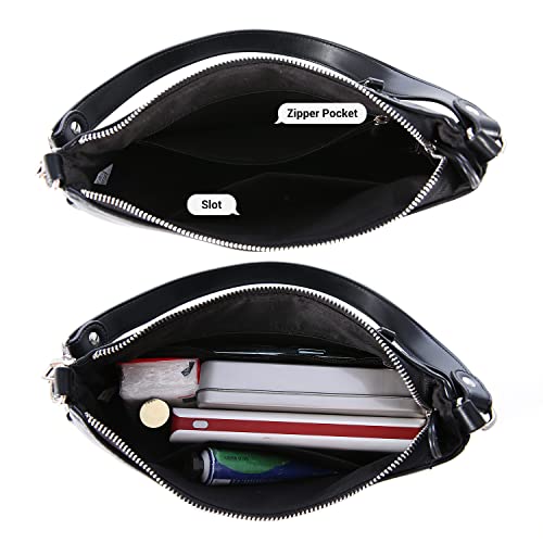 Loiral Small Purse for Women, Retro Classic Tote HandBag Shoulder Bags Clutch Purse - color: 1 Black L