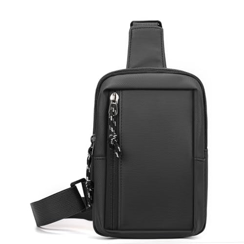Mini Sling Bag for Men/Women, Waterproof Utility Crossbody Backpack Chest Bag for Hiking Travel Sports Running (Black-1) - color: Grey