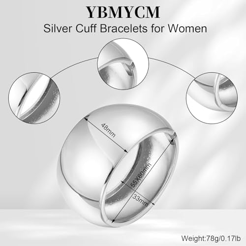 YMBYCM Gold Chunky Bangle Bracelets for Women Trendy Wide Chunky Cuff Bracelets Wrap Bracelet - style: C-G3