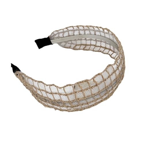 Bohemian Headband for Women-Floral Embroidered Headwrap with Lace Trim Vintage Cute Hair Band for Daily Boho Chic Style (14-Off White, One Size) - color: 14-Off White