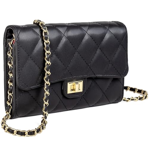 Small Cross Body Purses Sling Crossbody Bags for Women, Shoulder Bag Tote Purse Cross Body Bag Phone Bags - color: Black