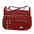 NPBAG Crossbody Bag for Women, Shoulder Purse Handbag Messenger Bag, Trendy Pocketbooks, Waterproof and Multi-Pockets - color: Red