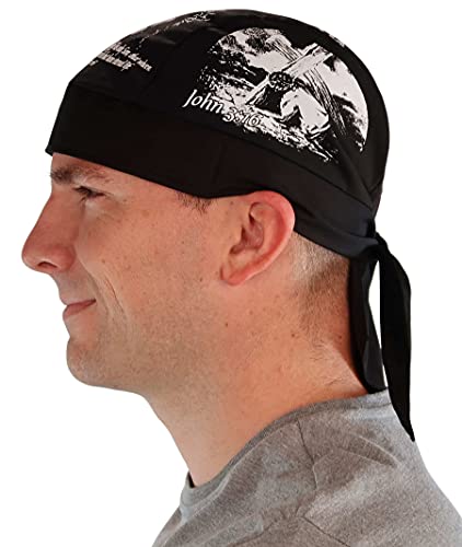 Sparkling EARTH - American Made Skull Caps Doo Rags Do Rag Durag Headwrap Head Wraps Skullies - Made in The USA! - color: John 3:16 Religious Faith Based American Made Skull Cap