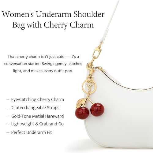 KKXIU Shoulder Bag for Women Cute Hobo Purses and Handbags Retro Clutch Underarm Purse | Cute - color: C-white