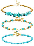 Inbagi Turquoise Bracelet for Women Leather Bracelet Western Jewelry for Women (Fresh) - style: Fresh