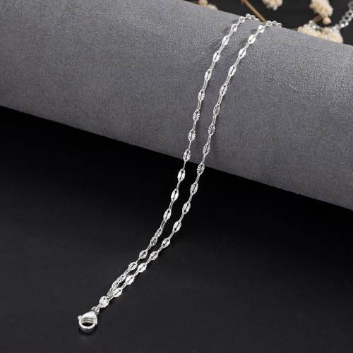 Tewiky Sterling Silver Plated Ankle Bracelets for Women,Dainty Layered Waterproof Anklet for Women Adjustable Sparkly Herringbone Beaded Rope Chain Set Stackable Cute Summer Beach Jewelry Gift - color: silver3