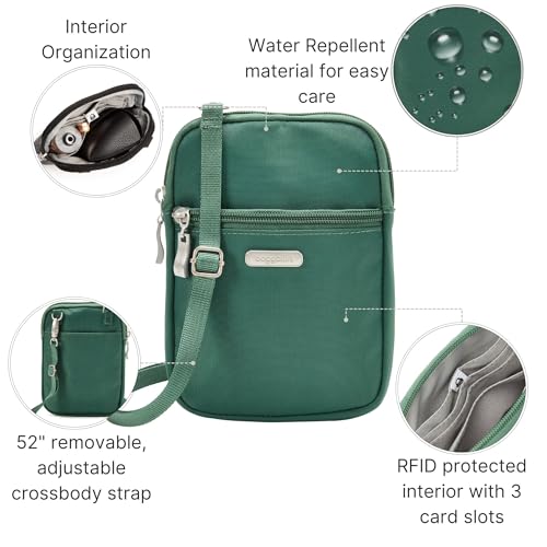 Baggallini Women's Essential Mini Crossbody Bag - color: Pine