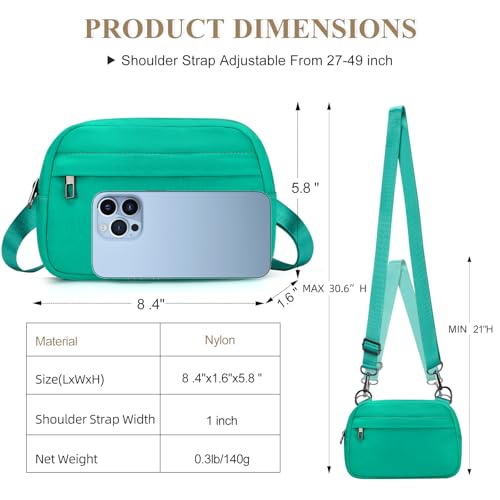 MAXTOP Small Crossbody Bags for Women Belt Bag Fanny Pack with Adjustable Strap - color: Blackish Green, style: Small Crossbody Bag