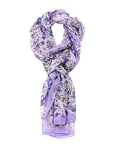 PANTONIGHT Long Chiffon Fashion Scarf Lightweight Chiffon Sheer for women - color: Pink