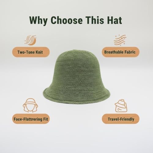 Women Straw Hat Beach Sun Cap Foldable Paper Knitted for Travel Summer Vacation Soft Lightweight Breathable - color: Green