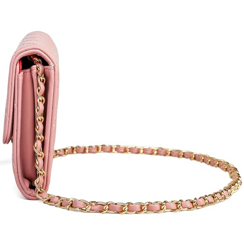 Small Cross Body Purses Sling Crossbody Bags for Women, Shoulder Bag Tote Purse Cross Body Bag Phone Bags - color: F Pink