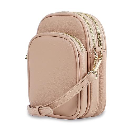 Mali+Lili, Josie Triple Zip Crossbody Bag - color: Taupe