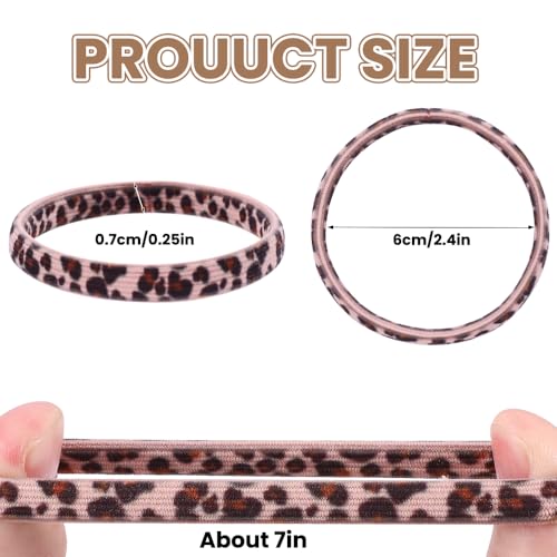 DIYDEC 12pcs Hair Ties Bracelet for Women Boho Braided Hair Ties No Damage Elastic Hair Bracelet Band for Girls Soft Thick Thin Long Curly Hair Accessories(Pearl) - color: white