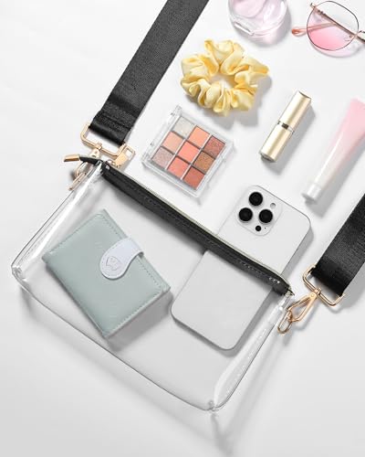 HULISEN Clear Bag for Stadium Events, Clear Purses for Women Stadium Crossbody, Transparent Handbag for Concerts & Sports Fan - style: A16