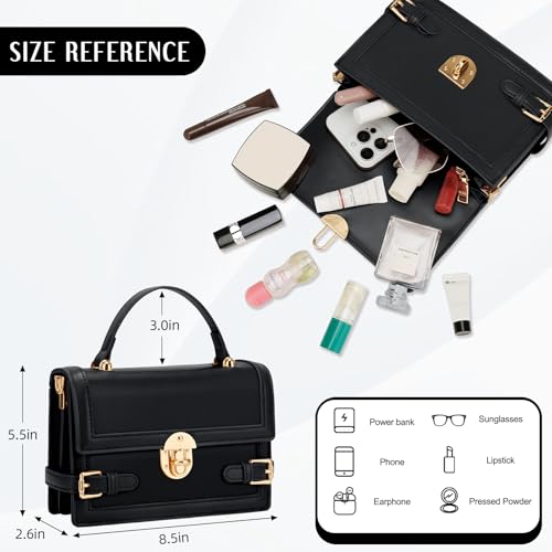 KKXIU Straw Purses for Women – Summer Beach Shoulder Purse & Clutch Handbag, Woven Crossbody Bags for Women - color: B-black