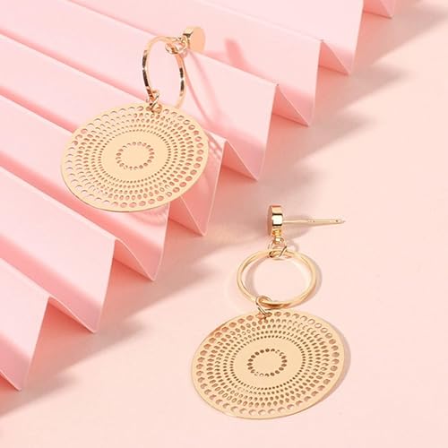 Boho Earrings for Women Trendy Gold Dangle Earrings Vintage Bohemian Indian Country Jewelry Gifts Boho Dress Chic Clothing - color: A1:gold boho earrings