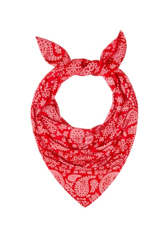 GOT Sports UPF 50+ Cooling Bandana for Men & Women - Thermoregulation, Moisture-Wicking, Sun Protection Bandana Neck Wraps - color: Red Paisley