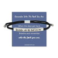 LINY Inspirational Gifts for Women Men, Dont Let The Hard Days Win Gifts, Motivational Inspirational Tube Bracelets Friendship Birthday Meaningful Gift for Friends Female - color: Remember Who-Tube Black+Silver