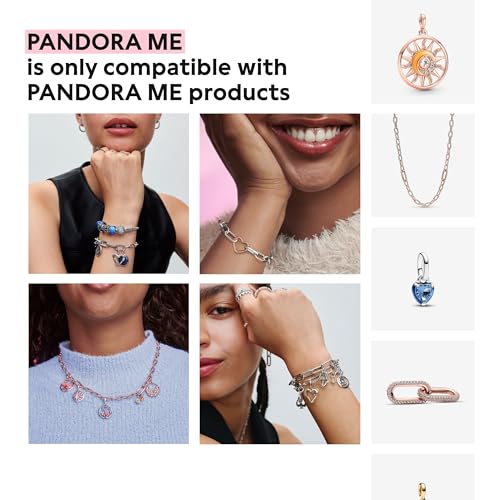 PANDORA ME Link Chain Bracelet - Bracelet for Women - Compatible with ME Charms - Features 2 Connectors - Gift for Her - Sterling Silver - With Gift Box