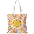 Boho Sun Sunshine Tote Bag, Colorful Canvas Tote Bags, Reusable Grocery Shopping Bag - color: You Are My Sunshine