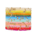 Fuqimanman2020 18Pcs Boho Stackable Beaded Bracelets for Women Colorful Handmade Multilayered Rice Beads Anklets Set Summer Beach Bohemian Jewelry Gift - color: Style 2 Multicolor