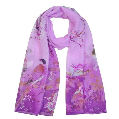 Boho Scarf for Women Lightweight Summer Scarves Fashion Shawl Wrap - color: H06